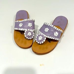 Palm Beach Leather Sandals girls 10